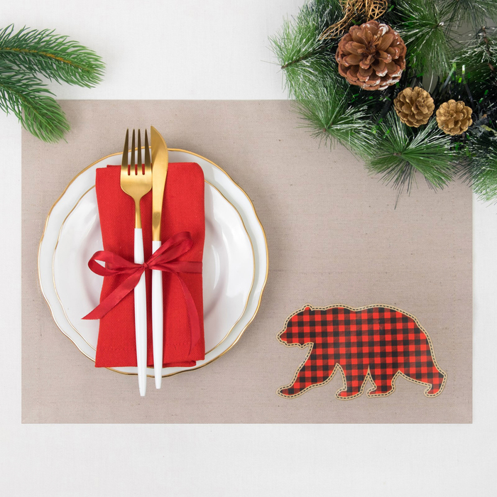 Салфетка "Этель" Медведь 30*40 см, 80% хлопок, 20% п/э