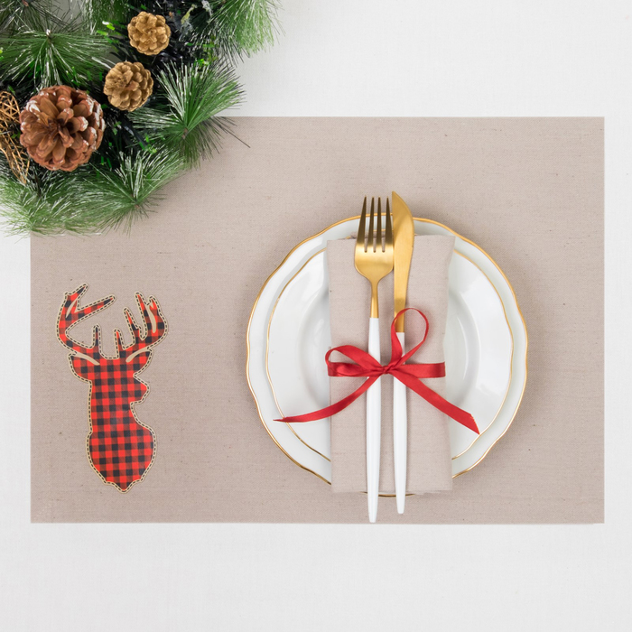 Салфетка "Этель" Олень 30*40 см, 80% хлопок, 20% п/э