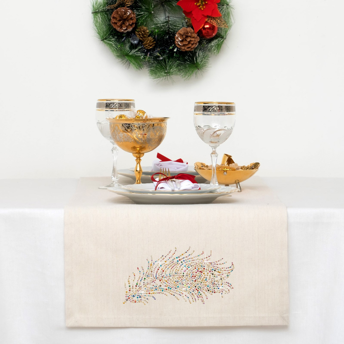 Дорожка "Этель" Перо 40х142 см, 80% хлопок, 20% п/э