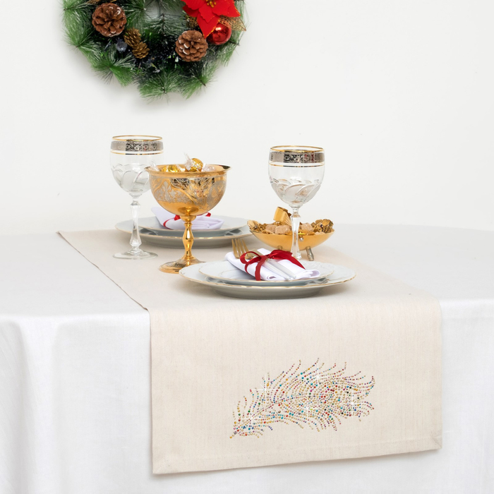 Дорожка "Этель" Перо 40х142 см, 80% хлопок, 20% п/э