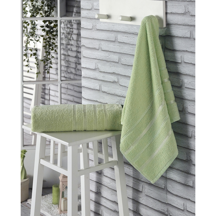 Полотенце махровое ALICE салатовый  50x90 см 320 г/м2, хопок 100%