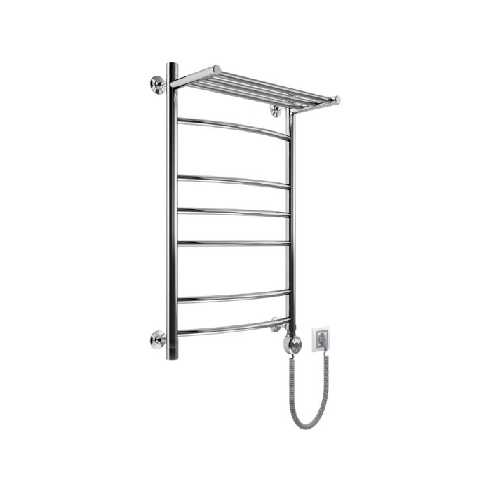 Полотенцесушитель "Маргроид, вид 5", электрический, лесенка с полкой, 800х500 мм