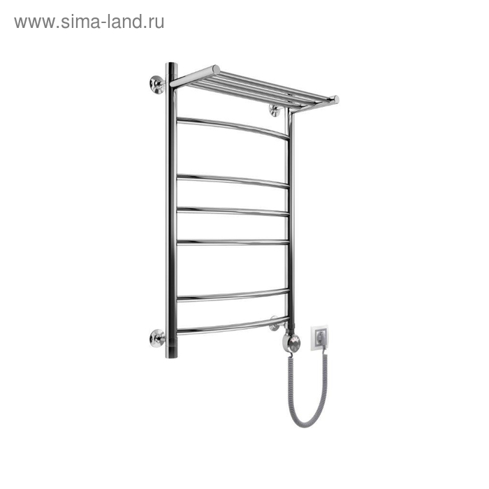 

Полотенцесушитель электрический "Маргроид 5", 800х500 мм, лесенка с полкой