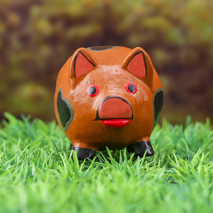 Сувенир дерево "Хрюша" 7х6х6 см