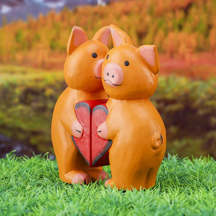 Сувенирный набор "Влюблённые свинки" 16х5,5х17 см