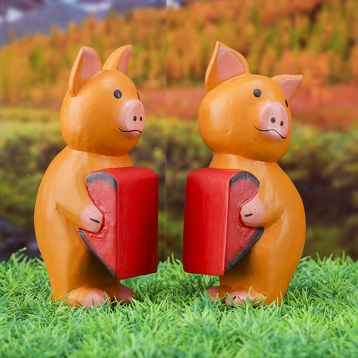 Сувенирный набор "Влюблённые свинки" 16х5,5х17 см
