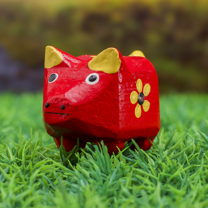 Набор сувенирный "Свинки с цветочком" 23х6х5 см МИКС