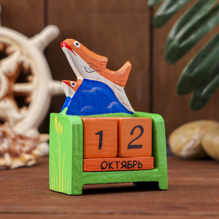 Настольный календарь "Рыбка" 7х4х11 см