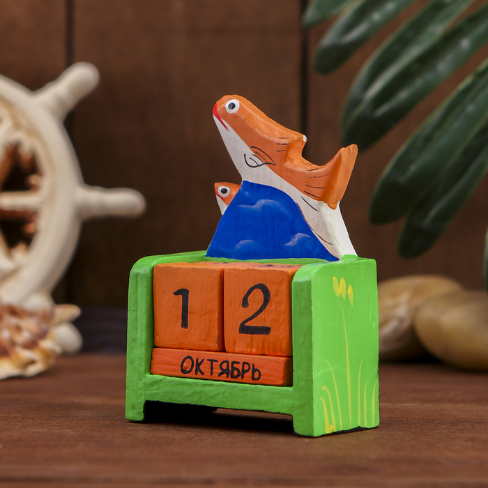 Настольный календарь "Рыбка" 7х4х11 см