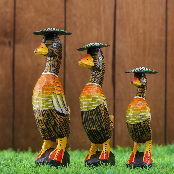 Набор сувенирный "Утки в шляпах" (16,18,20) 13х5х20 см