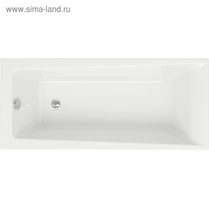 Ванна акриловая Cersanit Lorena 160x70 см, без ножек, цвет ультра белый ванна акриловая cersanit zen 170x85 без ножек