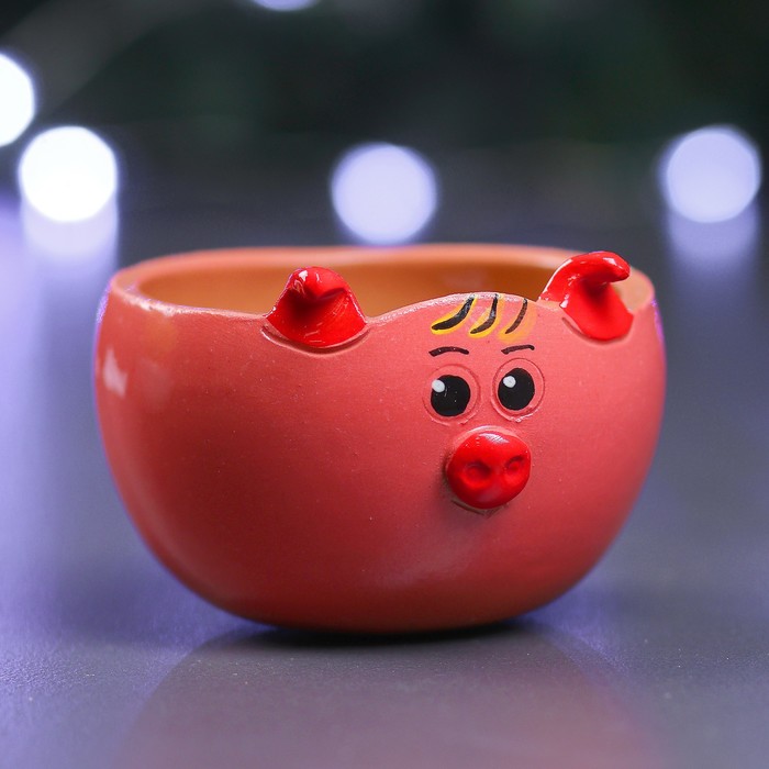 Солонка "Хрюша", серия "Забава", 0.15 л, микс