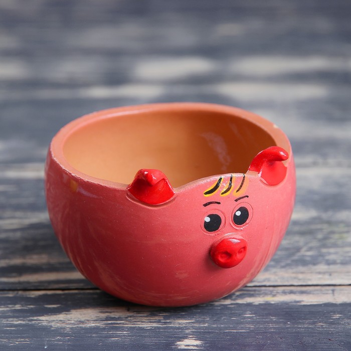 Солонка "Хрюша", серия "Забава", 0.15 л, микс