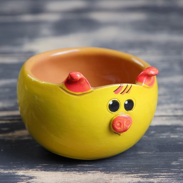 Солонка "Хрюша", серия "Забава", 0.15 л, микс