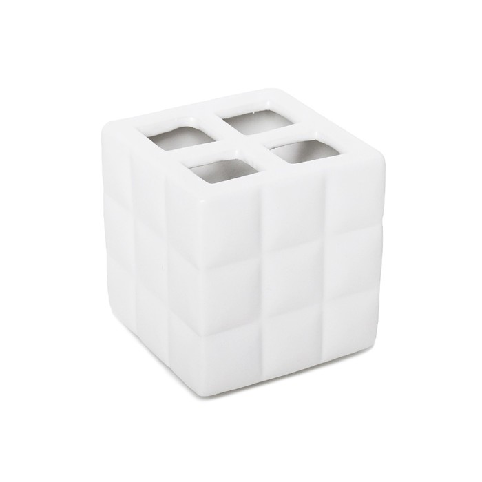 Стакан для зубных щеток с разделителем Quadratto