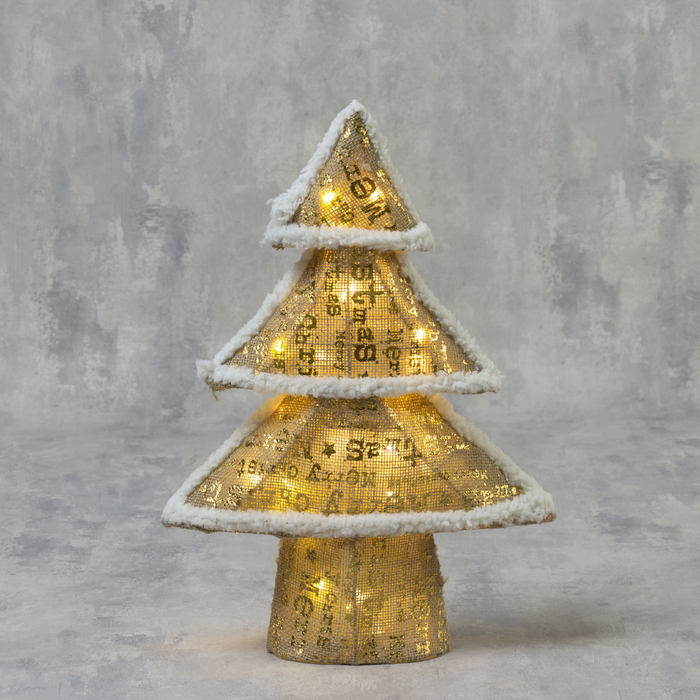 Фигура ткань "Ёлка" 40 см, 30 LED, 220 В