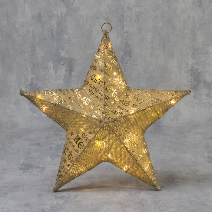 Фигура ткань "Звезда" 40 см, 30 LED, 220 В