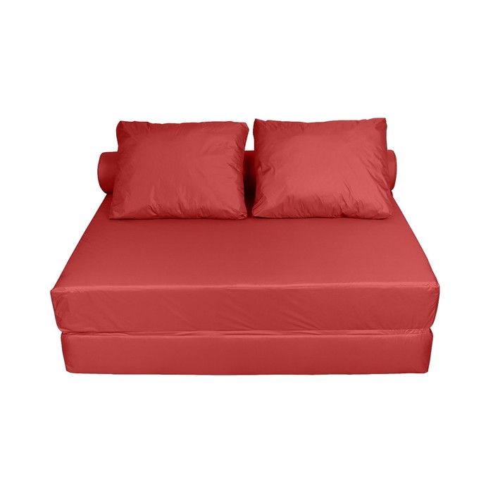 Диван-кровать, размер 140х200 см, бордовый