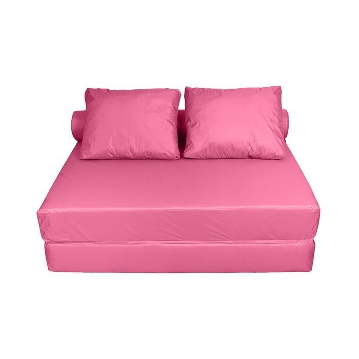 Диван-кровать, размер 140х200 см, розовый