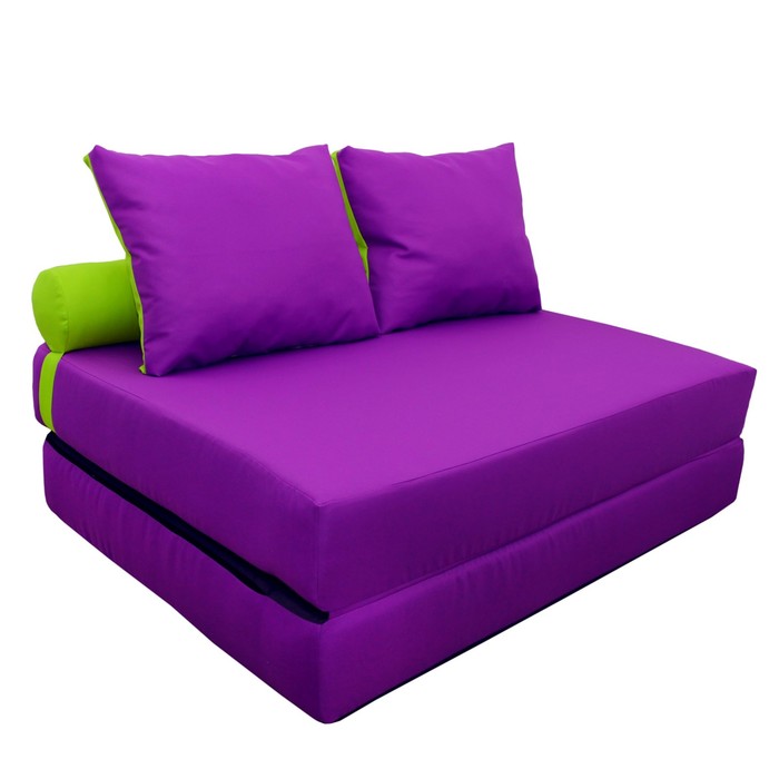 Диван-кровать, размер 140х200 см, фиолетовый
