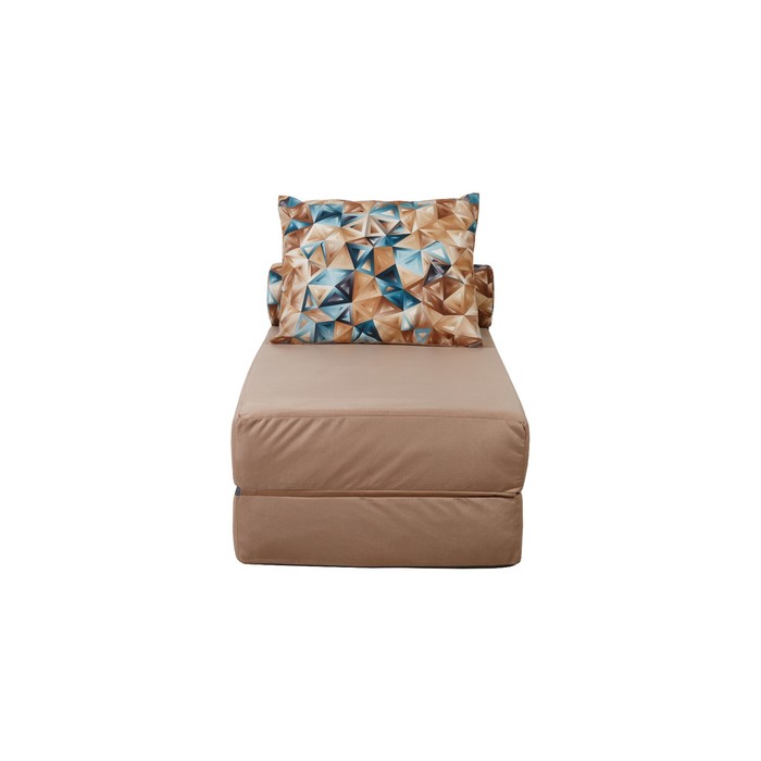 Кресло-кровать, размер 70х200 см, бежевый/разноцветный