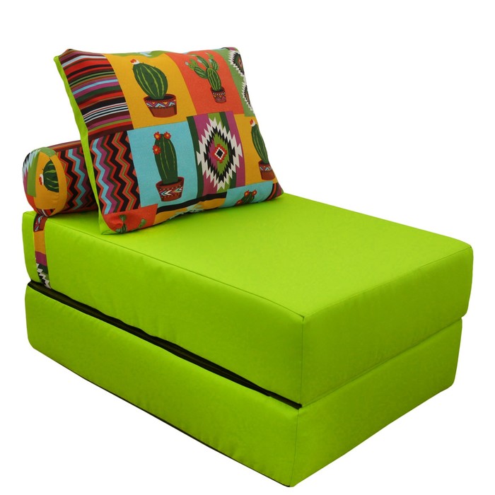 Кресло-кровать, размер 70х200 см, салатовый