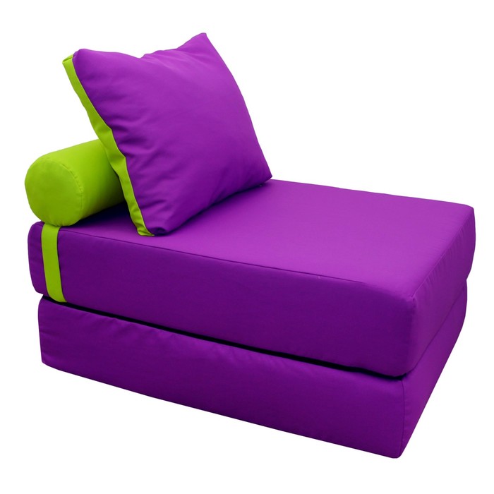 Кресло-кровать, размер 70х200 см, фиолетовый