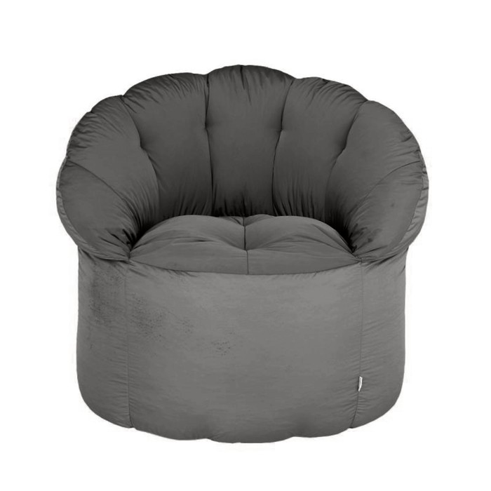 Кресло-пуф уличное, размер 65х70х80 см, цвет серый