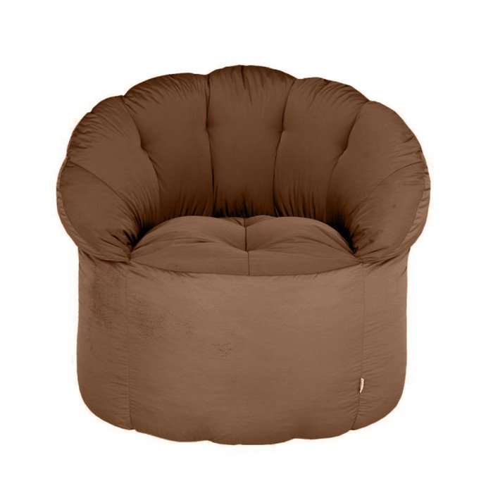 Кресло-пуф уличное, размер 80х75х90 см, коричневый