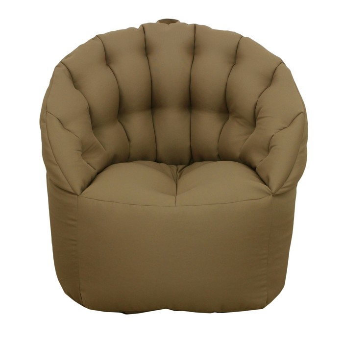 Кресло-пуф, размер 91х85х91 см, коричневый