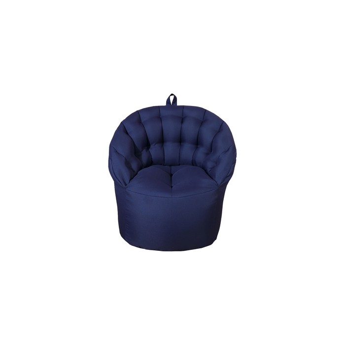 Кресло-пуф, размер 91х85х91 см, тёмно-синий