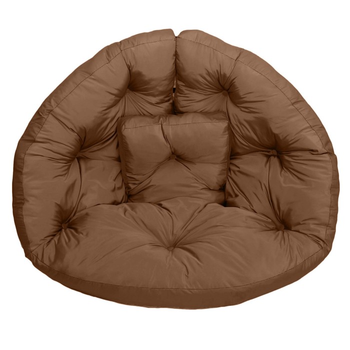 Кресло-футон, размер 200х100х10 см, коричневый