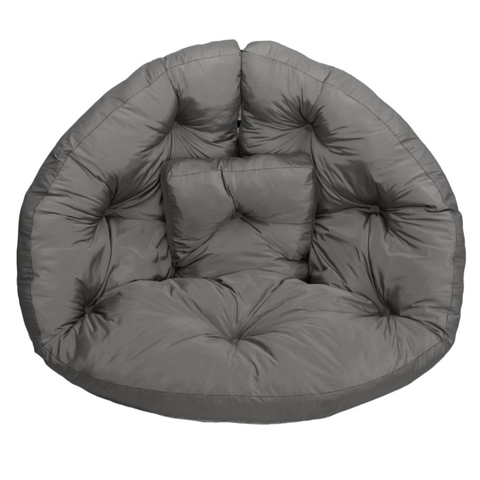 Кресло-футон, размер 200х100х10 см, серый