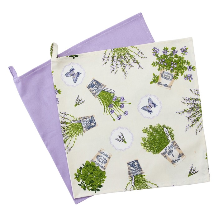 Набор полотенец "Лаванда", размер 40х70 см-2 шт.