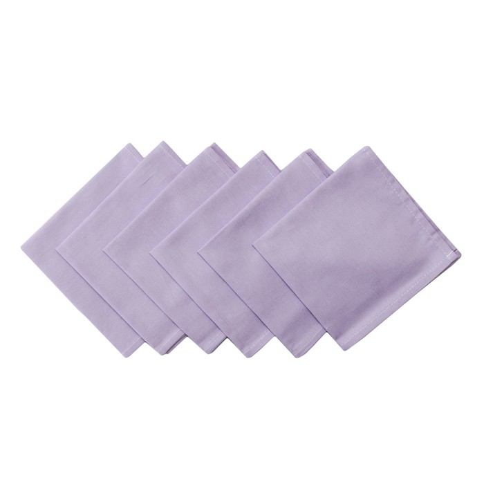 Набор салфеток "Лаванда", размер 33х33 см-6 шт., сирень