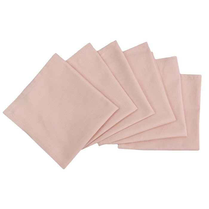 Набор салфеток English rose, размер 33х33 см-6 шт., розовый