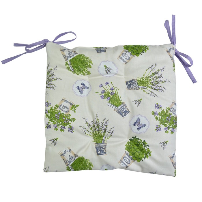 Набор сидушек "Лаванда" квадрат, размер 42х42 см-2 шт.