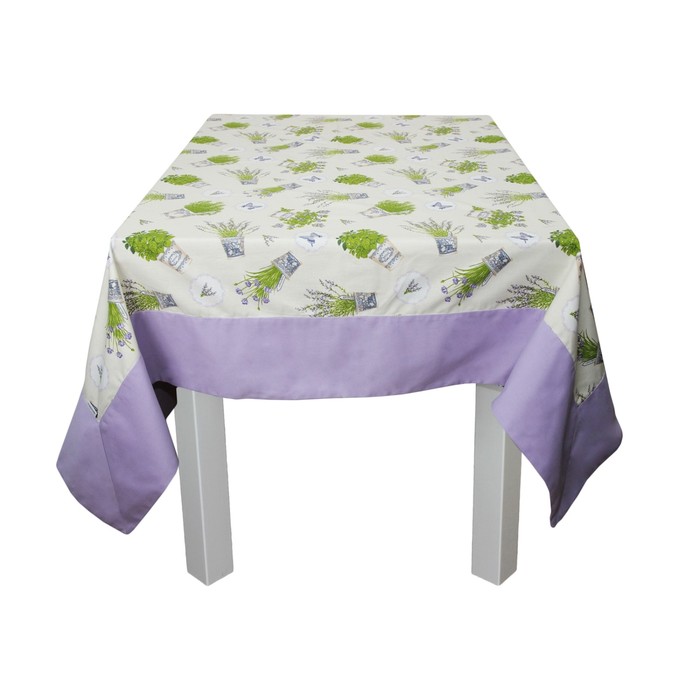 Скатерть "Лаванда" с бортом, размер 150х180 см