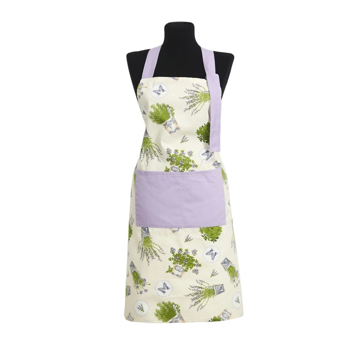 Фартук прямой "Лаванда", размер 80х65 см