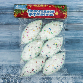 

Украшение ёлочное "Сосулька - цветная пушинка" (набор 6 шт) 4х8,5 см