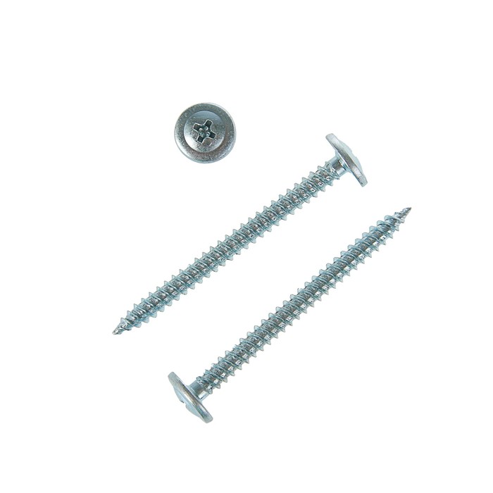 Саморезы с прессшайбой, 4.2х51 мм, острые, цинк, 15 кг