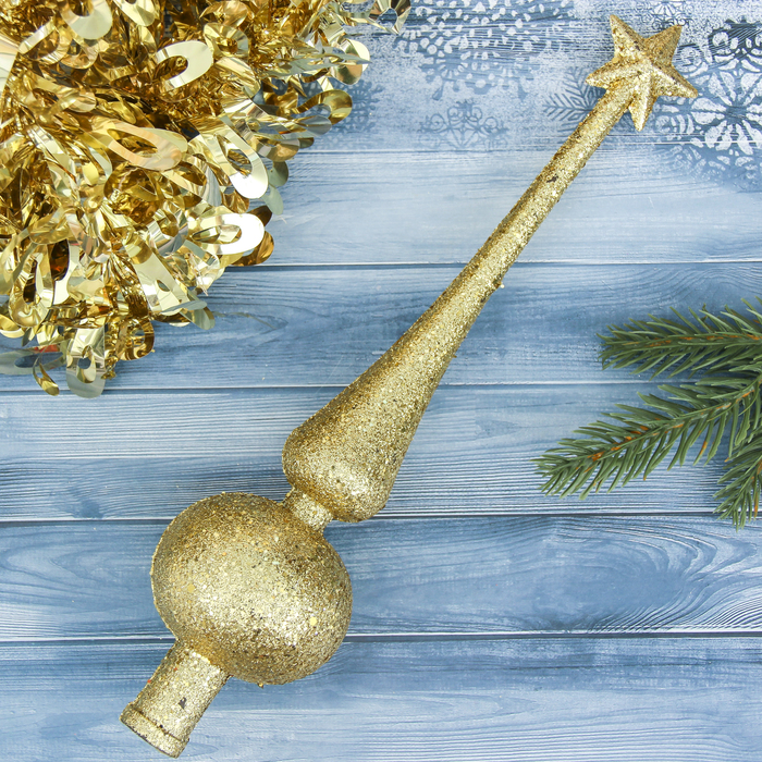 Наконечник "Звёздочка" 6*16,5 см, золото