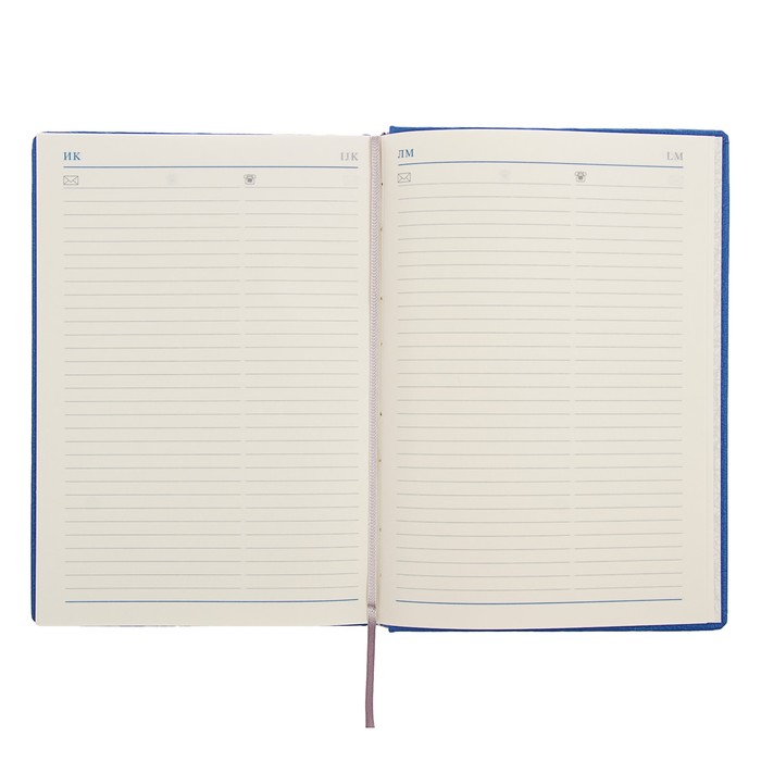 Ежедневник недатированный А5, 176 листов Erich Krause Corolla, тонированная бумага, синий