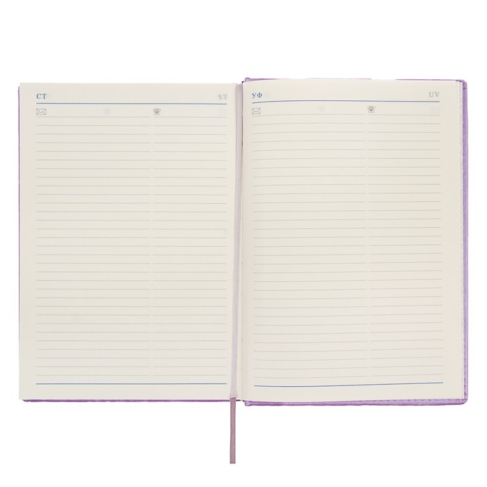 Ежедневник недатированный А5, 176 листов Erich Krause Sideral, тонированная бумага, фиолетовый металлик