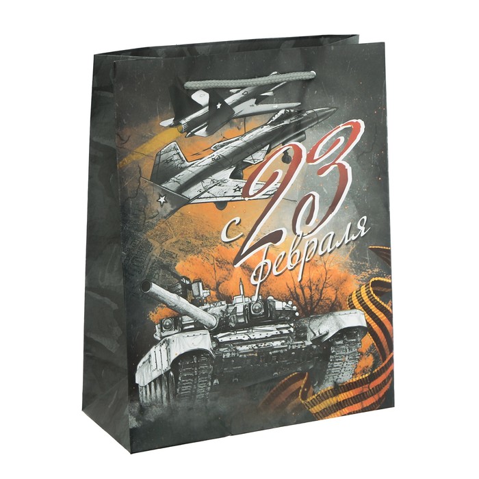 Пакет ламинированный вертикальный «Железная воля», 18 × 23 × 8 см