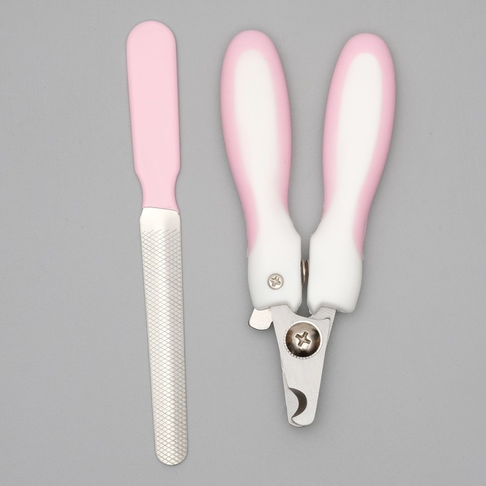 Набор для когтей "Гармония": когтерез боковой (отверстие 8 мм) и пилка для когтей