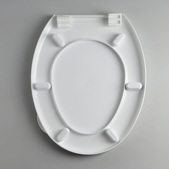 Сиденье для унитаза жесткое декор "Перья"