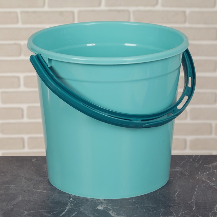 Ведро без крышки 10 л, цвет мятный