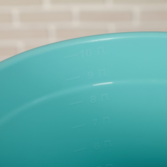 Ведро без крышки 10 л, цвет мятный