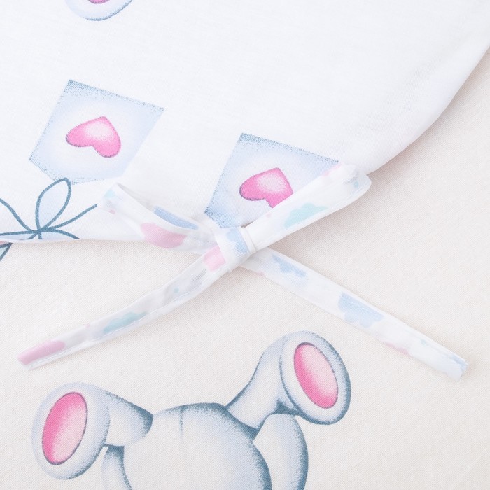 К-т в кровать Игрушки 6пр., голубой, бязь/аэрофайбер, 120г/м, хл100%